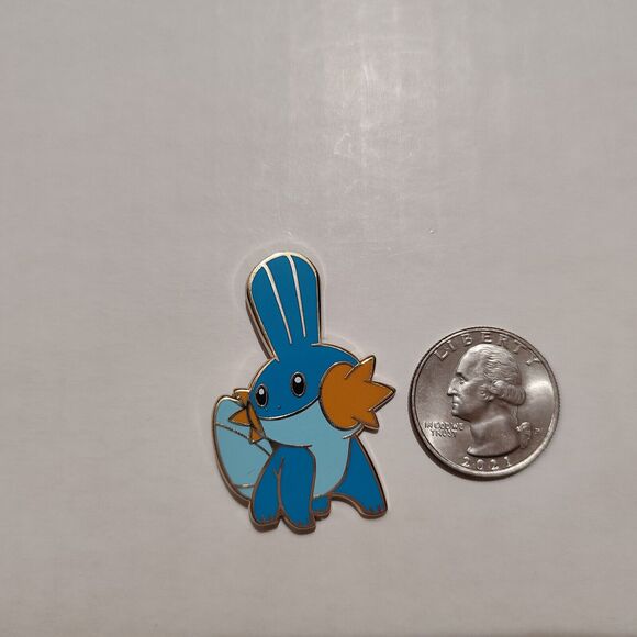 Pokemon Mudkip Enamel Pin Official Nintendo Collectible Lapel Pin Badge Figure - Picture 2 of 3